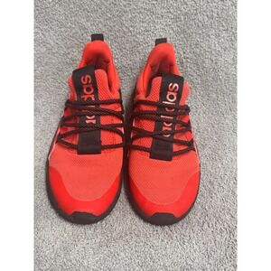 adidas Kids Boys 4.5Y Red Black Running Sneakers Athletic Shoes